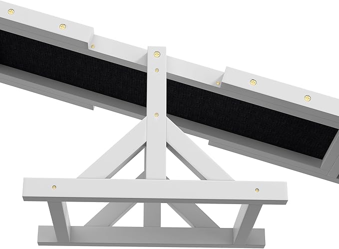 PawHut Wooden Dog Agility Seesaw - Image 8