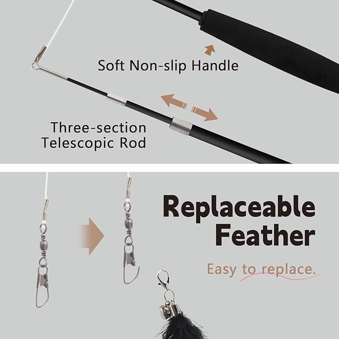 SONGWAY Cat Wand Toys for Indoor Cats - Image 5