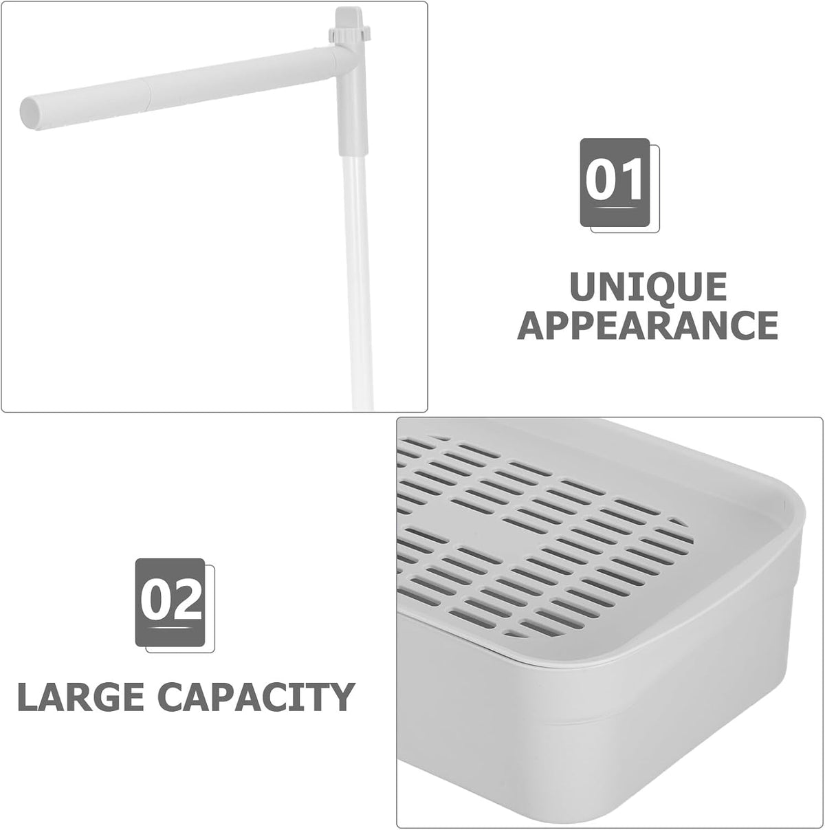 DECHOUS Automatic Bird Shower with Running Water Parrot Bath for Cage Ultra-Quiet Bird Bath Tub for Parakeets Lovebirds and Cockatiels Indoor 12.32 X 8.14 X 3.81 in