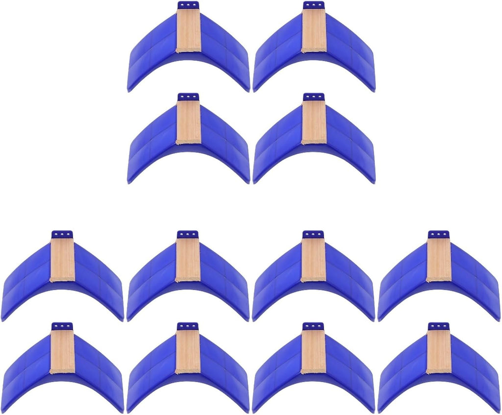 Mipcase Pigeon Perch Solid Wood Plastic Blue 12-pack