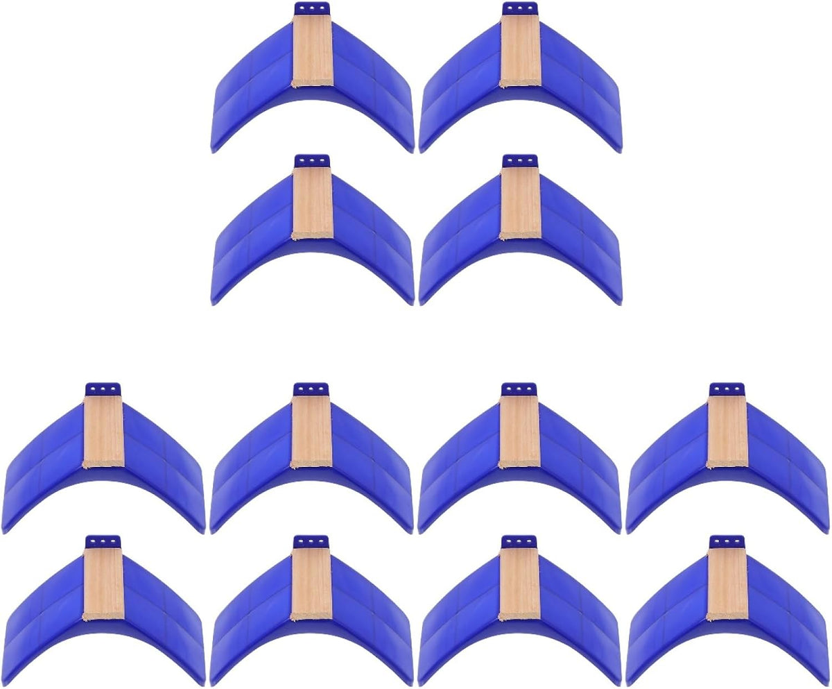 Mipcase Pigeon Perch Solid Wood Plastic Blue 12-pack