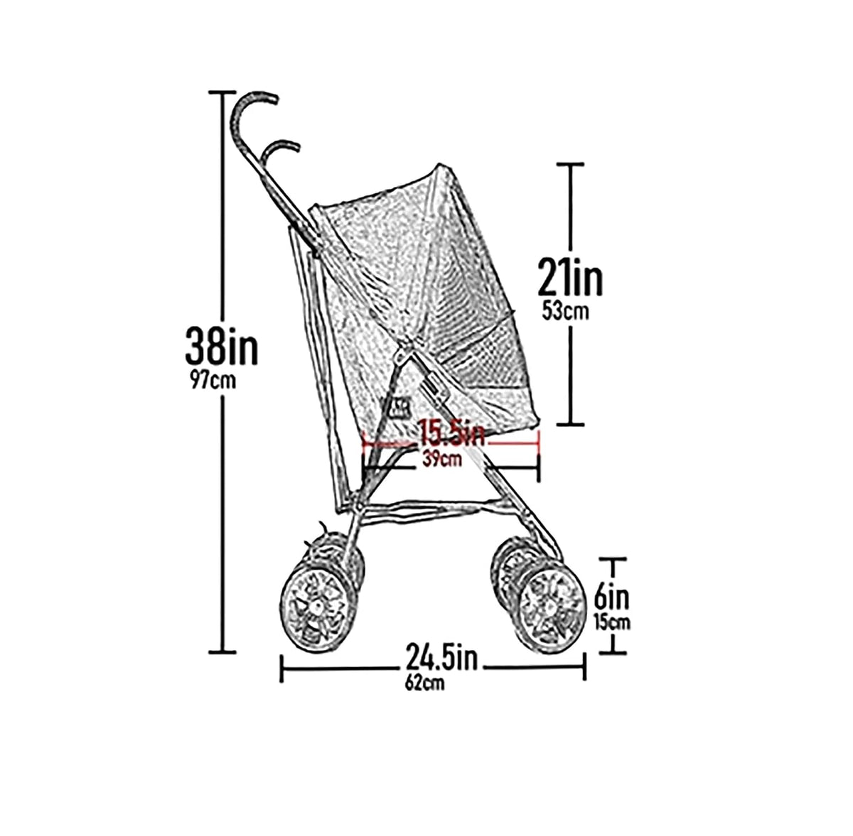 Pet Gear Travel Lite Plus Stroller, Coral