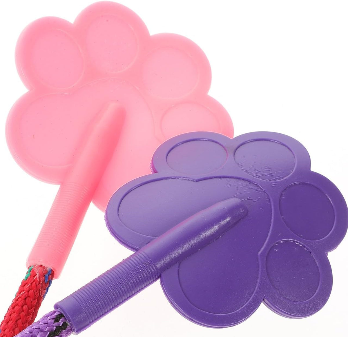 Toddmomy 2 pcs Dog Training Paw Shape Flexible Pet Training Tool for Puppy Obedience Behavior Correction Lure Play Lightweight No Hurt Pet Accessory