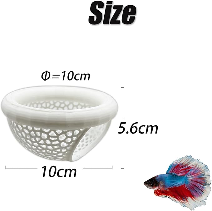 Aquarium Floating Betta Fish Skins, Betta or Shrimp Feeder, Cave and Hammock - Image 3