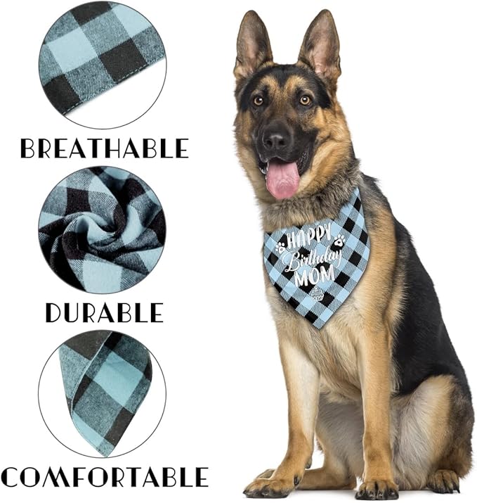 Dog Bandana for Happy Birthday Mom - Image 3