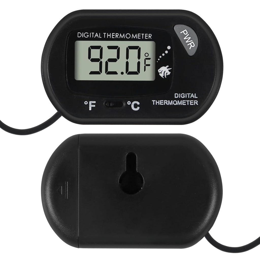 10Pcs Aquarium Thermometer Fish Tank Thermometer Reptile Terrarium Water Test Digital with LCD Display Fahrenheit/Celsius(℉/℃)
