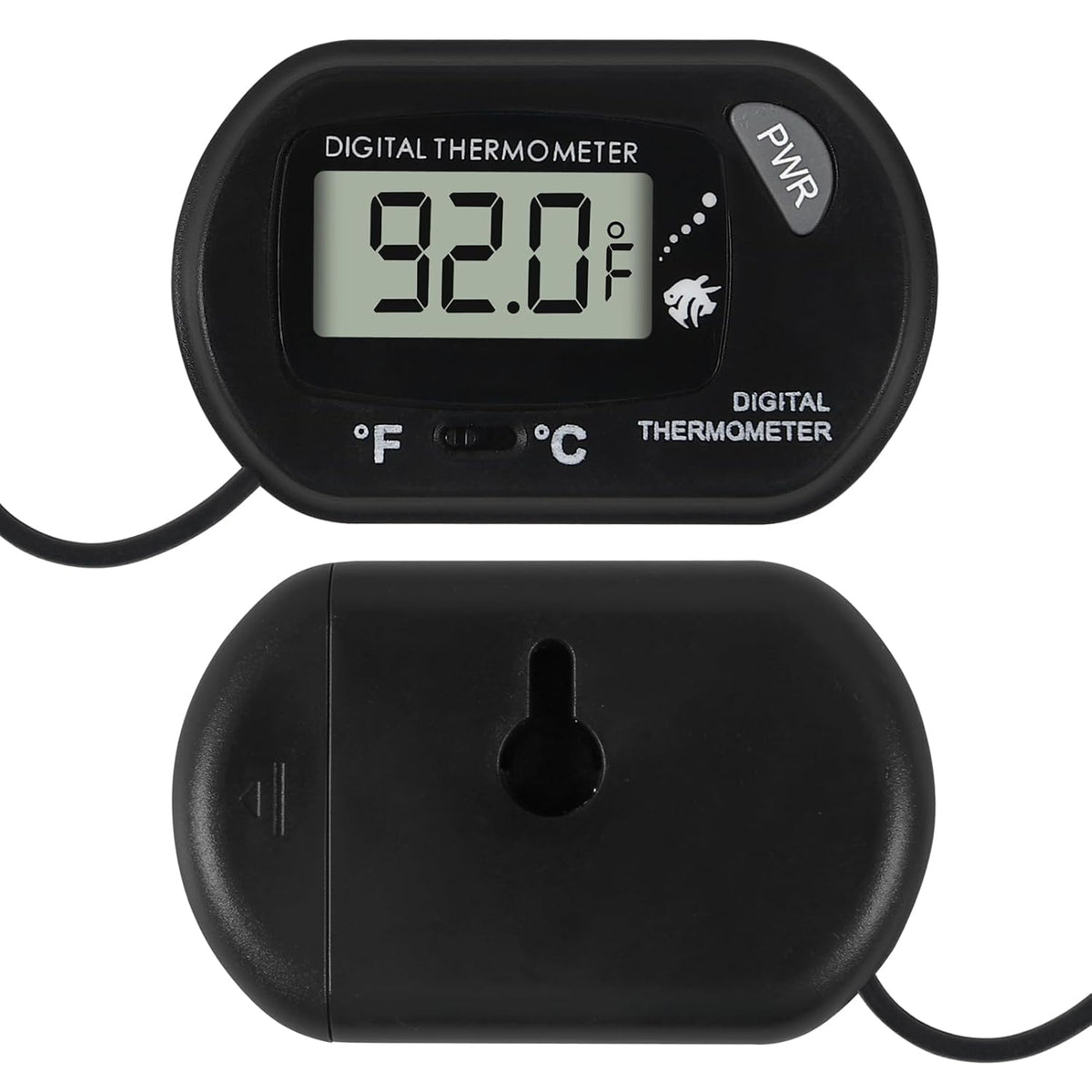 10Pcs Aquarium Thermometer Fish Tank Thermometer Reptile Terrarium Water Test Digital with LCD Display Fahrenheit/Celsius(℉/℃)