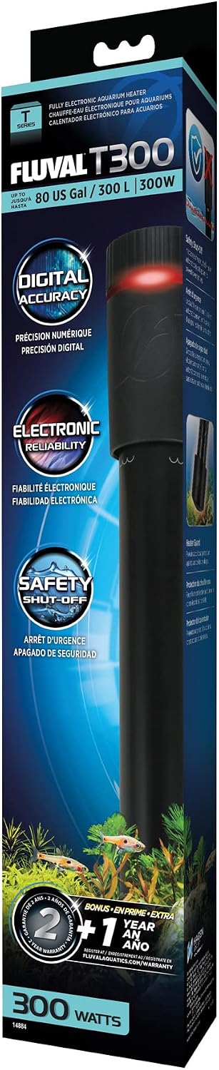 Fluval T150 Fully Electronic Heater for Freshwater Aquariums up to 45 Gal.