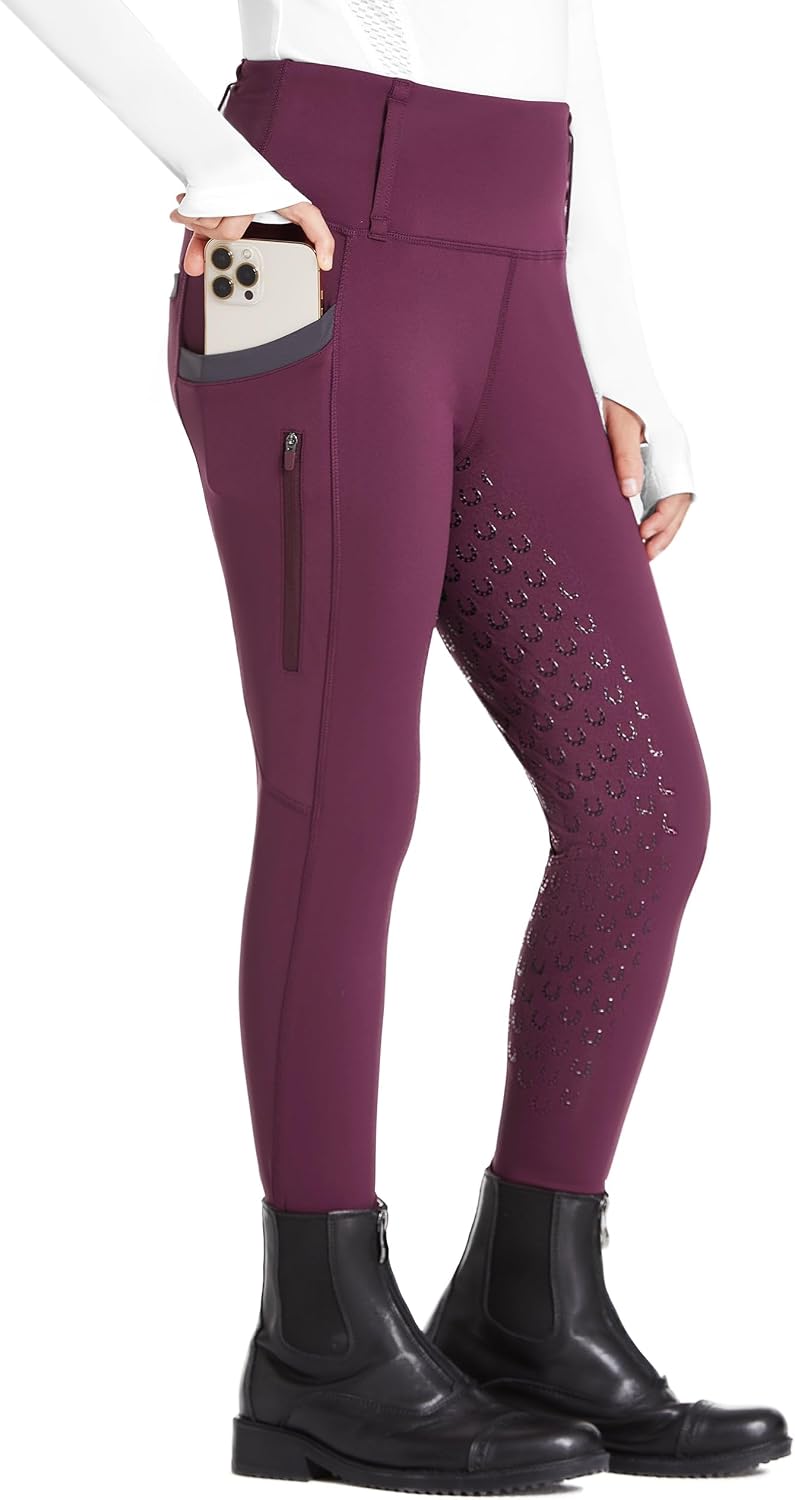 FitsT4 Sports Girls Riding Pants Full Seat High Waist Equestrian Breeches