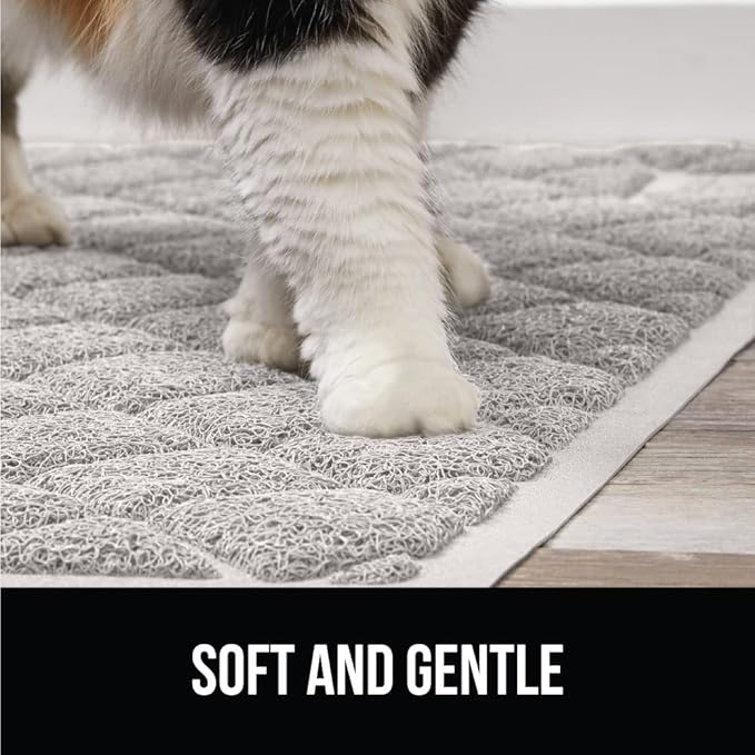 GORILLA GRIP Cat Litter Box Mat, Water Resistant, US Designed Kitty Litter - Image 8