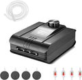 320GPH Aquarium Air Pump 8W Adjustable Quiet Oxygen Pump with 4 Outlet and Accessories Air Stone, Check Valve, Tube,for Up to 300 Gallon Fish Tank,air Pumps for hydroponices ;