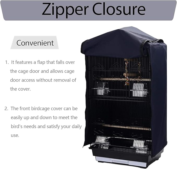 QBLEEV Birdcage Cover, Parrot Cage Night Cover Shade, Pet Universal Blackout - Image 4