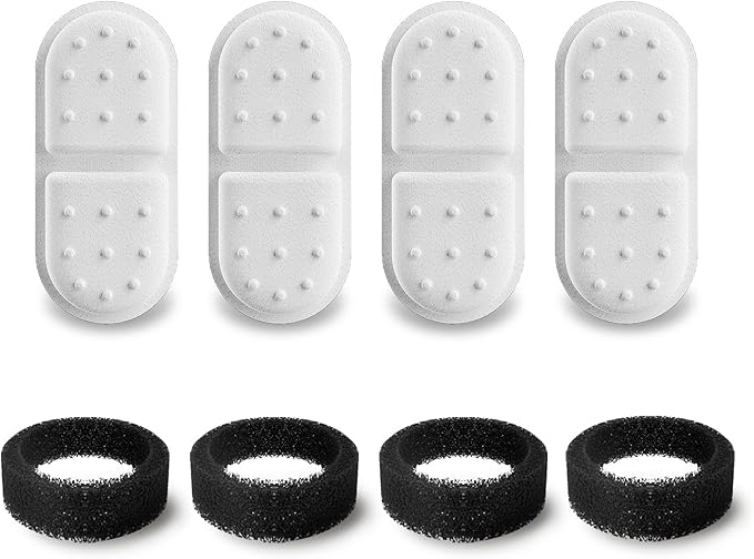 Cat Water Fountain Filters, APAUK 4 Pack Replacement Filters & Sponges by APAUK