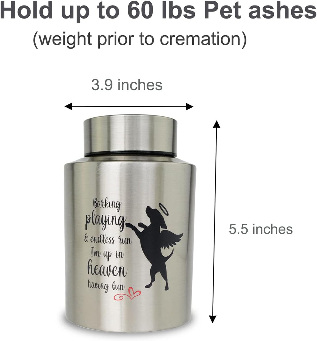 Small Dog Urn for Ashes, for Pet Cremation Keepsake