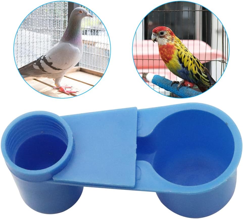 12Pcs Automatic Bird Waterer Cups Poultry Waterer Cage Feeder