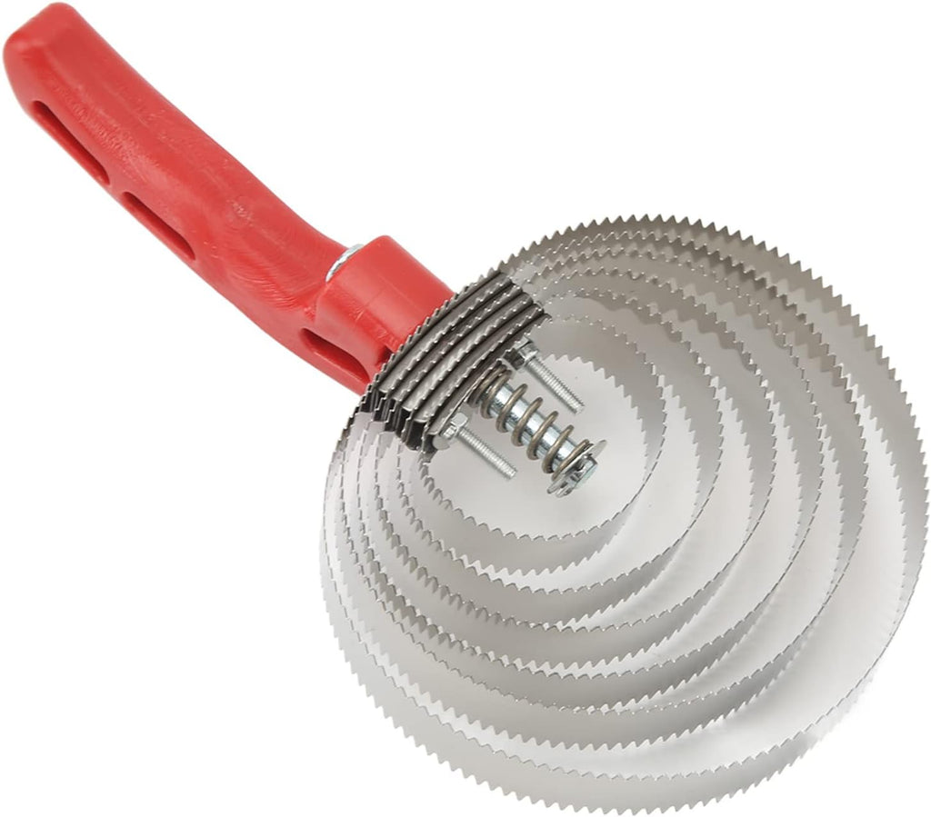 Curry Comb 6 Turns Stainless Steel Itch Relief Horse Brushes for Anim
