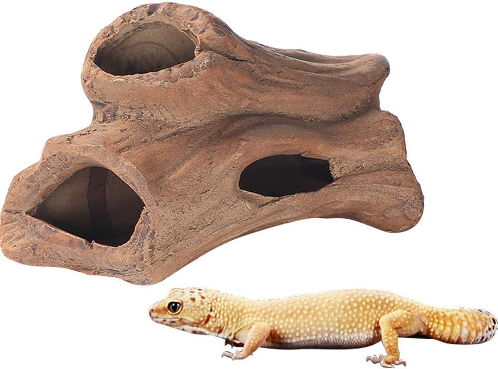 Creation Core Lizard Hideout Ceramic Branch Shape Snake Climbing Decor Reptile Habitat Decorations Aquarium Platform Hideouts Fish Shelter Hide Caves