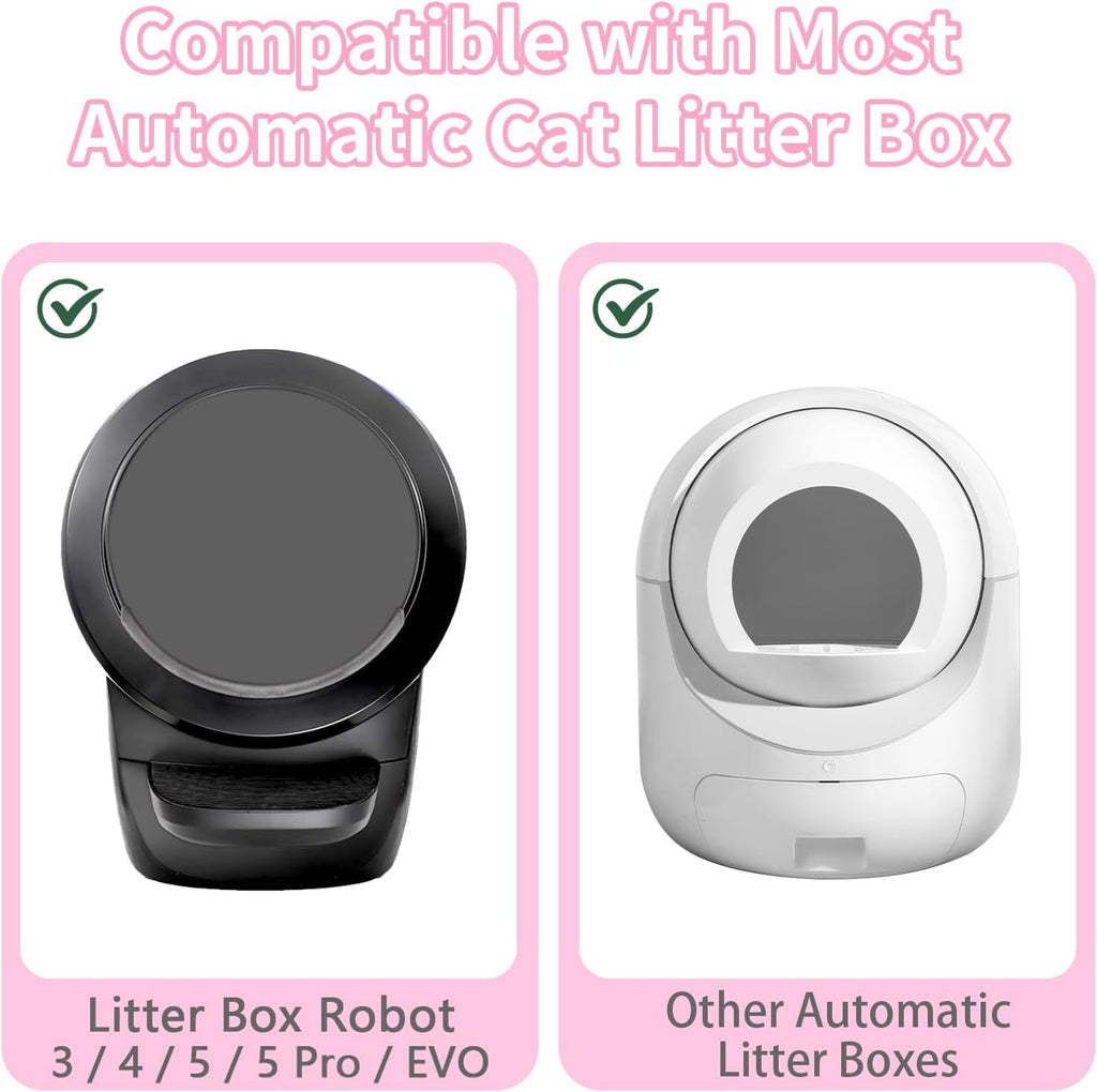 ANWA 40 Count Automatic Litter Box Bags, Litter Box Robot 4/5 Waste Bags