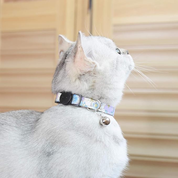 Breakaway Cat Collars with Bell, Durable & Safe Cute Kitten Collars Safety - Image 5
