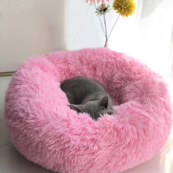 BODISEINT Modern Soft Plush Round Pet Bed - Image 3