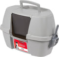 IRIS USA Corner Cat Litter Box Enclosed by IRISUSA