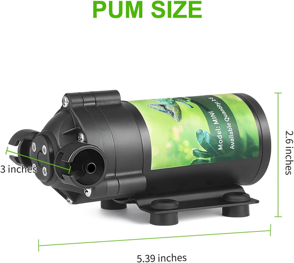 Reptile Misting System with Timer, 6 Nozzles, Self-Priming Pump, Fine Mist