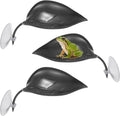 Reptile Leaf Resting Platform with Suction Cups Black 3Pcs