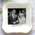 Custom Photo Ring Dish, Personalized Picture Trinket Tray, Wedding Anniversary by Anniversaree