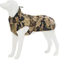 Waterproof Dog Raincoat with Reflective Strip, Adjustable Breathable Rain Coat Jacket with Leash Hole for Dogs (Camo, Small)