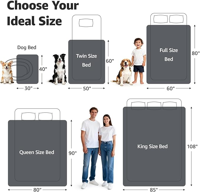 LOOBANI Waterproof Dog Blanket for Bed: Spill-Proof Puppy Blankets for Small - Image 5