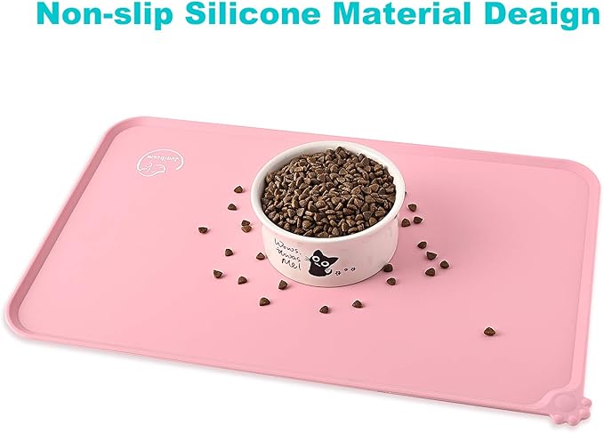 Silicone Waterproof Dog Cat Pet Feeding Mats, Non Slip, Easy Clean Pet Dog Cat - Image 5