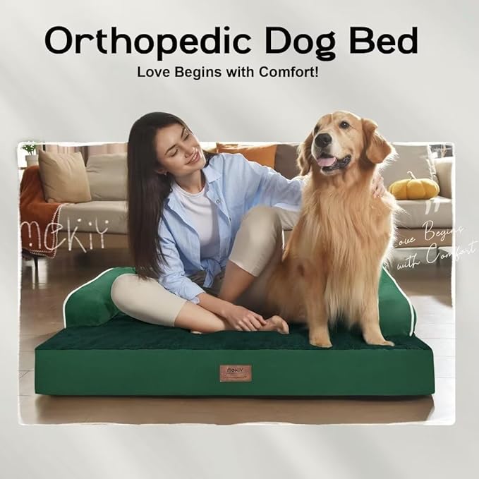 Orthopedic Large Dog Bed Washable, Orthopedic Emerald Dog Beds - Image 7