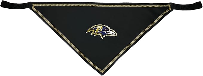 Pets First NFL Baltimore Ravens TIE Bandana, Size Large/X-Large. Dog Bandana - Image 2