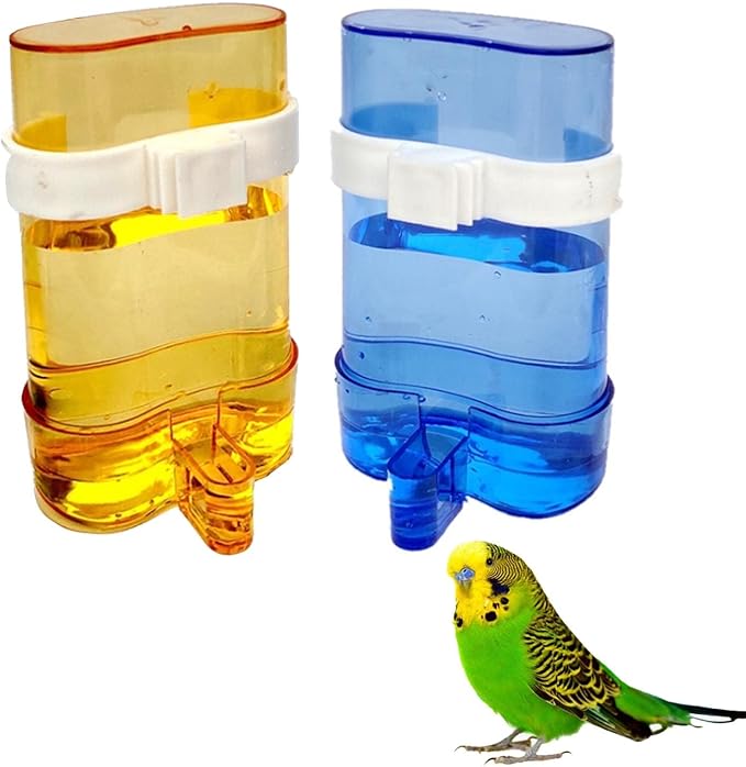 Parakeet Water Dispenser Parrot Water Feeder Bird Seed Container - Image 9