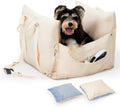 PETTENA Dog Car Seat for Dogs, Premium Dog Booster Seat with Storage Pockets, Detachable Washable Portable Dog Bed, Waterproof Puppy Car Bed,Car Seat for Small/Medium Dogs/Cats (22" x 23.6" x 17.3")