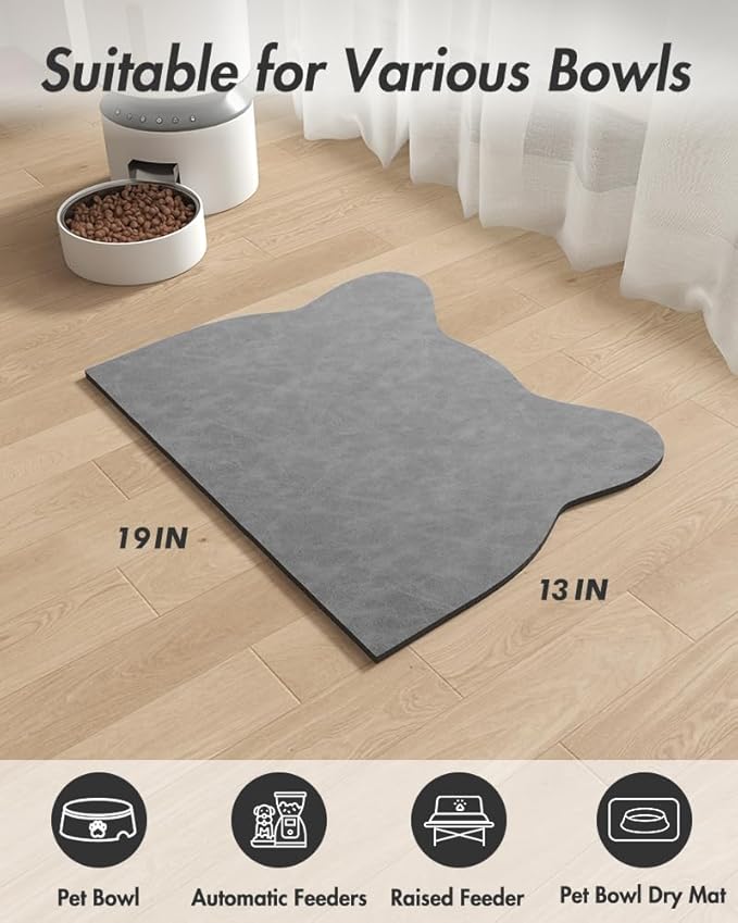 Absorbent Dog Food Mat-Dog Cat Mat - Image 7