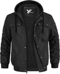 Yufawow Men Detroit Jacket Warm Fleeced Lined Heavy Duty for Cold Weather Outdoor Work Winter Casual Clothes
