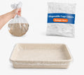 50 PCS Disposable Rabbit Cage Liner Bags, Thickened Small Animal Litter Tray Liners with Elastic Edge, 3-Second Quick Cleanup for Bunny, Guinea Pig, Ferret, Chinchilla and Cat, 40-Inch Stretched Size