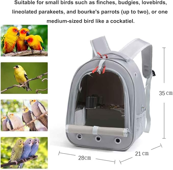 Bird Traval Carrier Cage, Vet Transport Book Bag - Image 3
