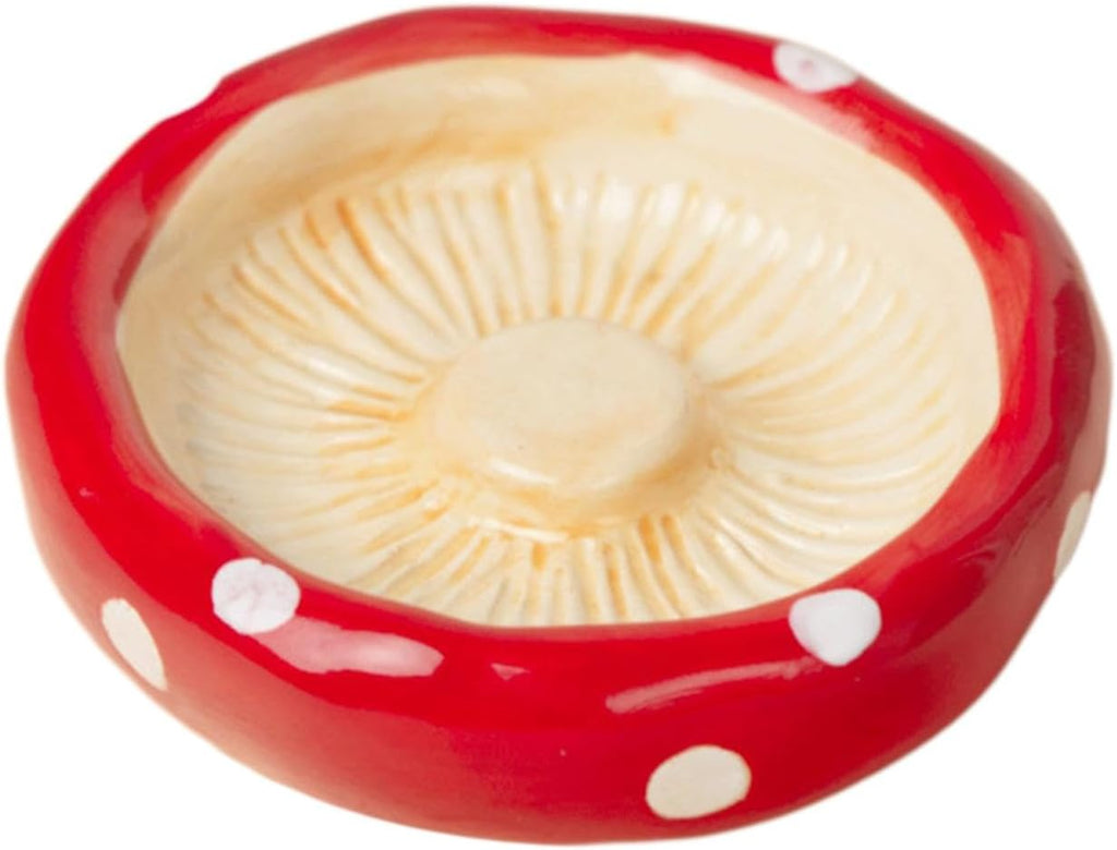 Ceramic Hamster Food Feeding Bowl Creative Furniture Hamster Hideout Mushroom Shaped for Ferret Squirrels Accessories, Food Bowl B