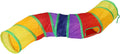 Bemodst S-Type Cat Tunnel, 2 Way/3 Way/4 Way/5 Way Collapsible S-Shape Small Animal Tubes Kitty Tunnels Interactive Maze House Toy with Storage Bag for Kitten Puppy Rabbit Guinea Pig (Rainbow-2 Way)