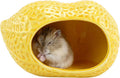 WishLotus Ceramic Hamster Hideout, Peanut Hamster House for Summer Cooling