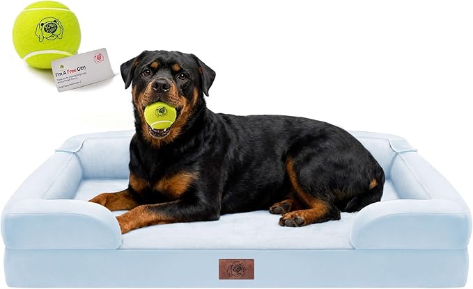 Orthopedic Dog Bed for Extra Large Dogs, XXL Waterproof Egg Crate Memory Foam by FollowSongPuppy