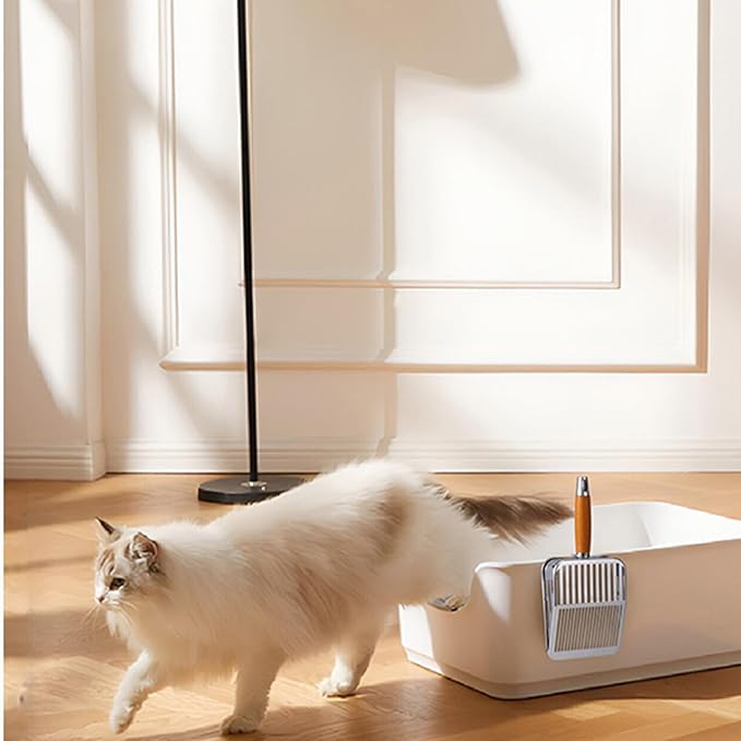Rustproof & Unbreakable 304 Stainless Steel Metal Cat Litter Scoop - Image 7