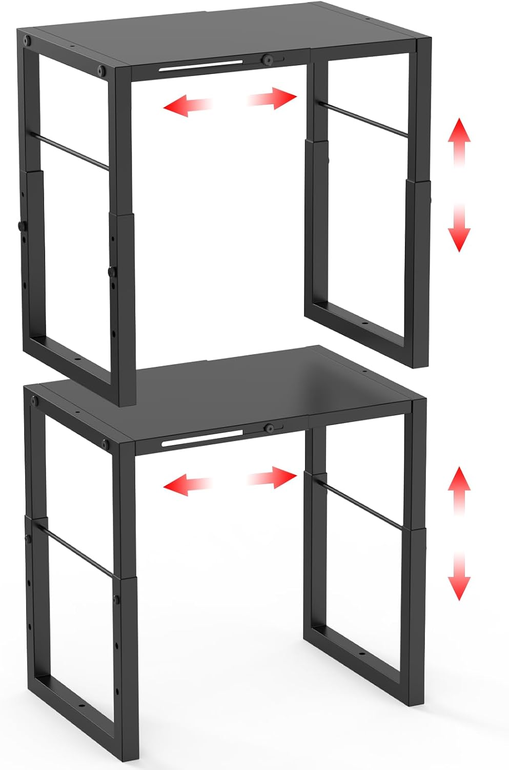 LIDTOP Locker Organizer Shelf Metal, Adjustable Width & Height Shelf