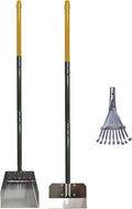 Four Paws Stainless Steel Long-Handled Dog Pooper Scooper Rake, & Pan 3 Piece by FourPaws