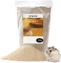 Hamster Bath Sand, 3lb Dust Free Desert Sand or Potty Litter Sand for Hamster Chinchillas Gerbil Syrian Mice Small Animals(Beige)