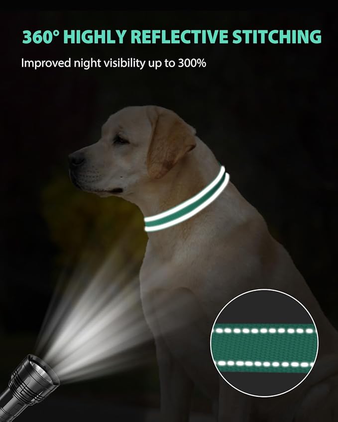 Joytale Large Dog Collar, Reflective and Adjustable Nylon Pet Collar - Image 5