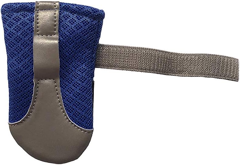 Dog Boots for Small Dogs Soft Reflective and Nonslip Set of 4 (X-Small, Blue)