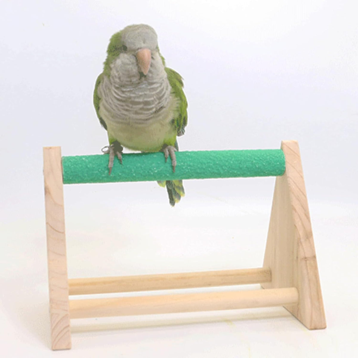 Wood Bird Play Stand for Small Parrots & Parakeets